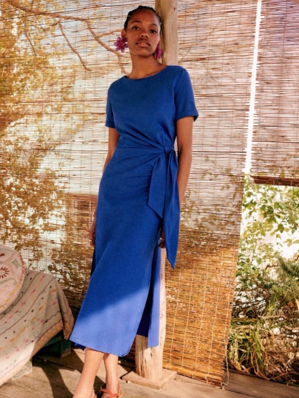 Sezane Pippa Dress in Blue